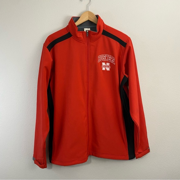 Russell Athletic Other - Russell Nebraska Huskers Red Full Zip Jacket Men’s Size Medium